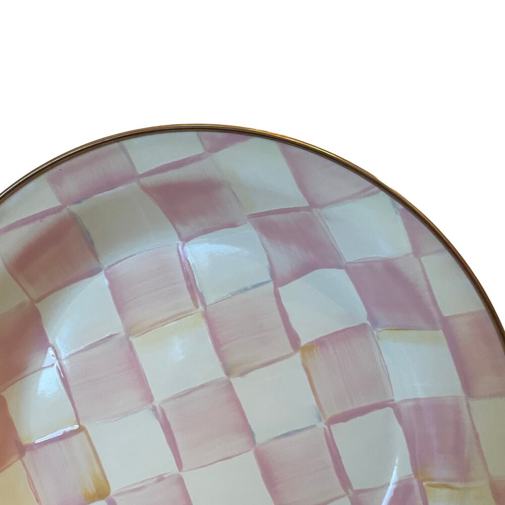 NEW Mackenzie-Childs Rosy Check Pie Plate - Picture 8 of 13